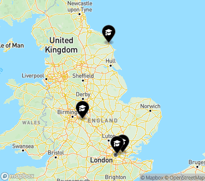 Closest campuses from Coventry University