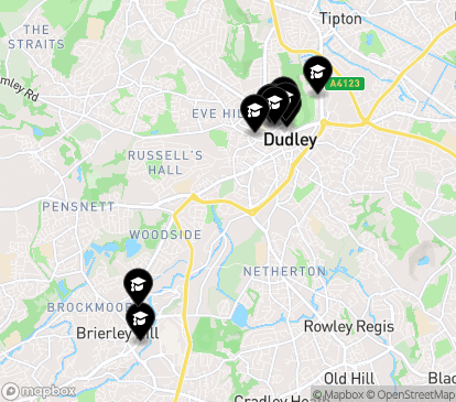 Closest campuses from Dudley College