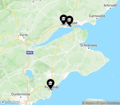 Closest campuses from University of Dundee