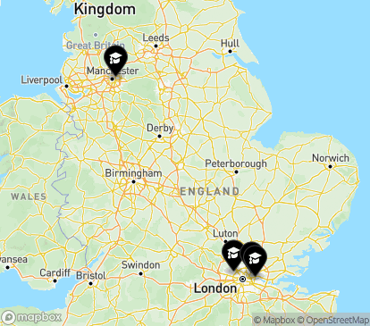 Closest campuses from University of East London (UEL)
