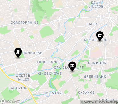Closest campuses from Edinburgh Napier University