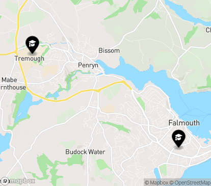 Closest campuses from Falmouth University