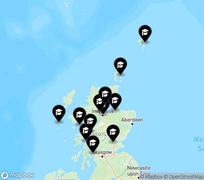 Closest campuses from University of the Highlands and Islands (UHI)