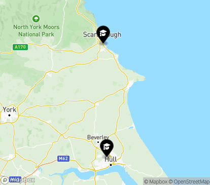 Closest campuses from University of Hull