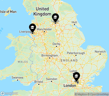 Closest campuses from Institute of Contemporary Music Performance
