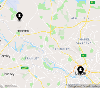 Closest campuses from Leeds Trinity University