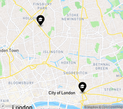 Closest campuses from London Metropolitan University