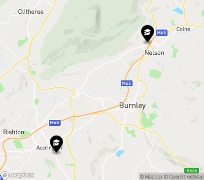 Closest campuses from Nelson and Colne College Group