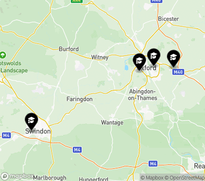 Closest campuses from Oxford Brookes University