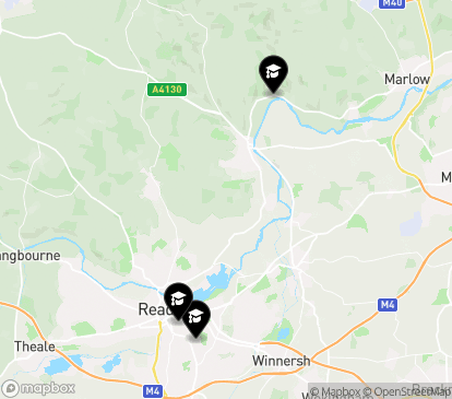Closest campuses from University of Reading