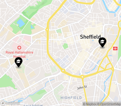 Closest campuses from Sheffield Hallam University