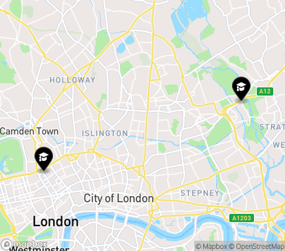Closest campuses from University College London (UCL)
