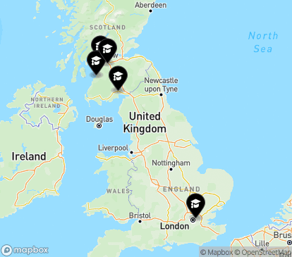 Closest campuses from University of the West of Scotland (UWS)