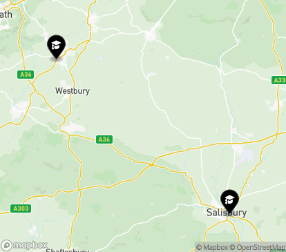 Closest campuses from Wiltshire College and University Centre