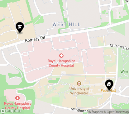 Closest campuses from University of Winchester