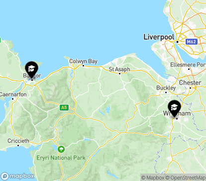 Closest campuses from Bangor University