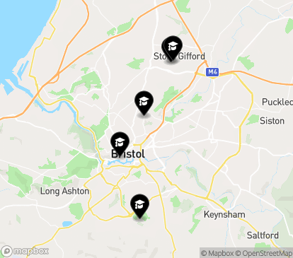 Closest campuses from City of Bristol College