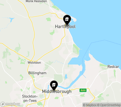 Closest campuses from The Northern School of Art