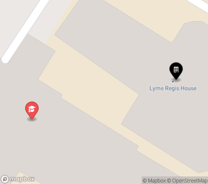 Closest campuses from Lyme Regis House