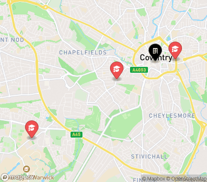Closest campuses from Pillar Box