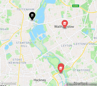 Closest campuses from Emily Bowes Court