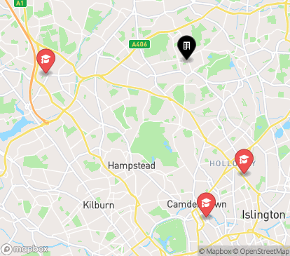Closest campuses from Chester House