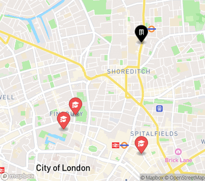 Closest campuses from iQ Hoxton