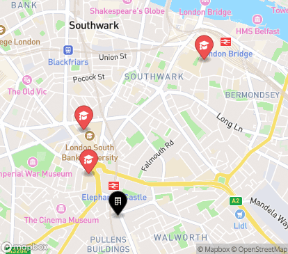 Closest campuses from Dashwood Studios