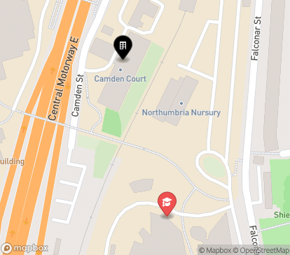 Closest campuses from Camden Court
