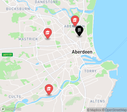 Closest campuses from St Peter House