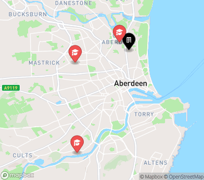 Closest campuses from Linksfield House
