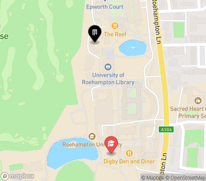 Closest campuses from Digby Stuart College - Shaw House