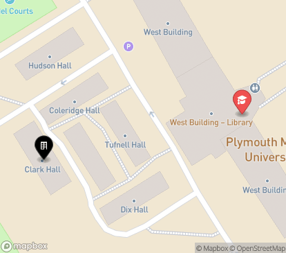 Closest campuses from Clark Hall