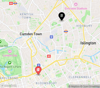 Closest campuses from New Hall