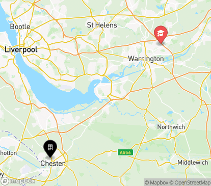 Closest campuses from Astbury House