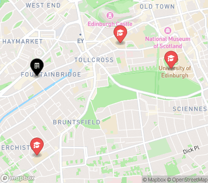 Closest campuses from iQ Fountainbridge