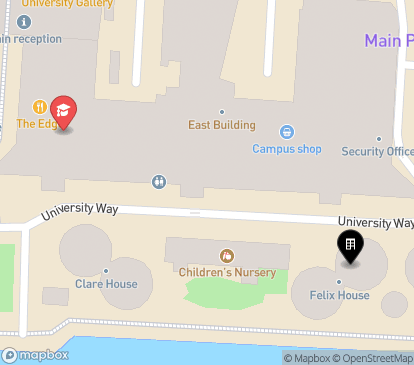 Closest campuses from West Halls - Felix House
