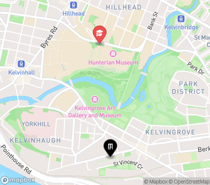 Closest campuses from Kelvinhaugh Street