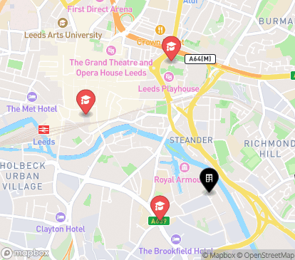 Closest campuses from Clarence Dock Village