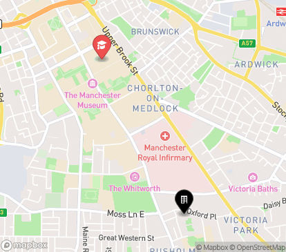 Closest campuses from Hulme Hall