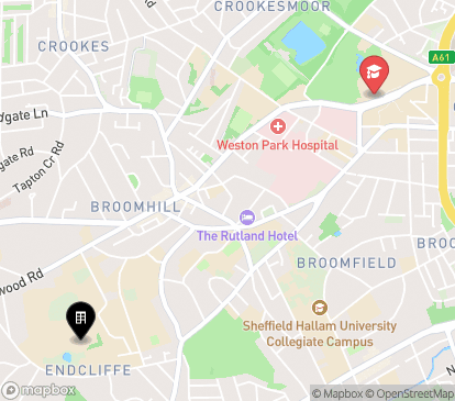 Closest campuses from Yarncliffe Apartments
