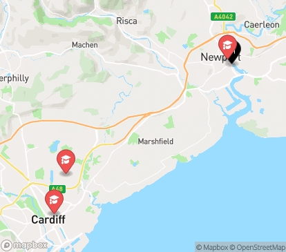 Closest campuses from Newport Student Village