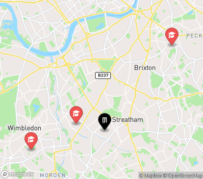 Closest campuses from Furzedown Student Village