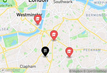 Closest campuses from Glassyard Building