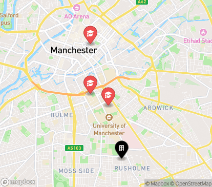Closest campuses from Heald Court