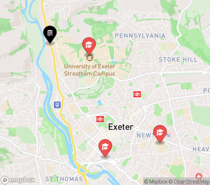 Closest campuses from Exeter One
