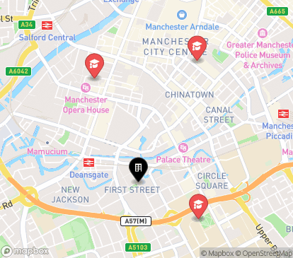 Closest campuses from Vita Student Manchester - First Street