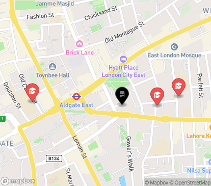 Closest campuses from Chapter Aldgate