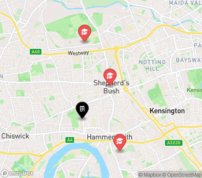 Closest campuses from Ravenscourt House