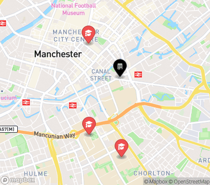Closest campuses from iQ Hollingworth House